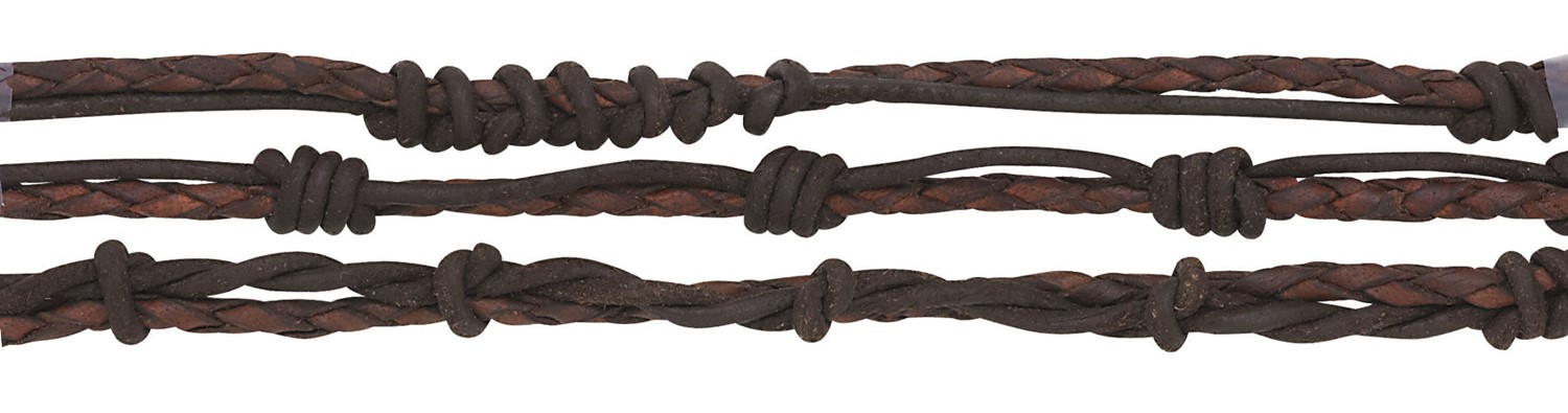 Braided Knot Leather Bracelet Assorted ZBR0176