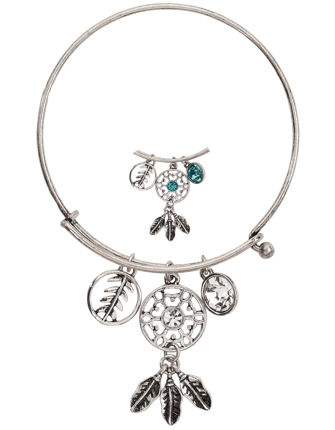 Dreamcatcher Charm Slide Bangle Bracelet Assorted BR2146