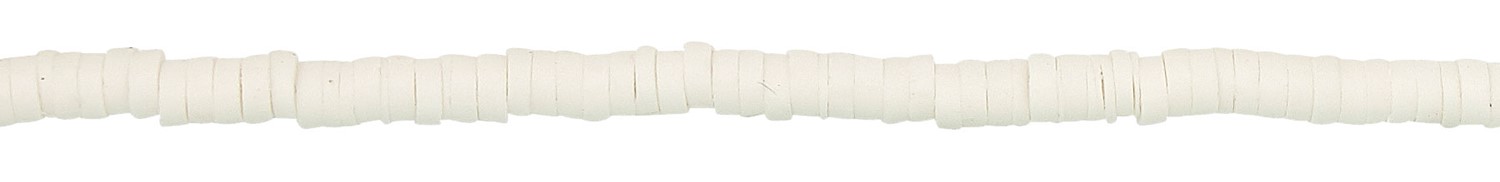 3MM Solid Color Fimo Necklace White NK1792