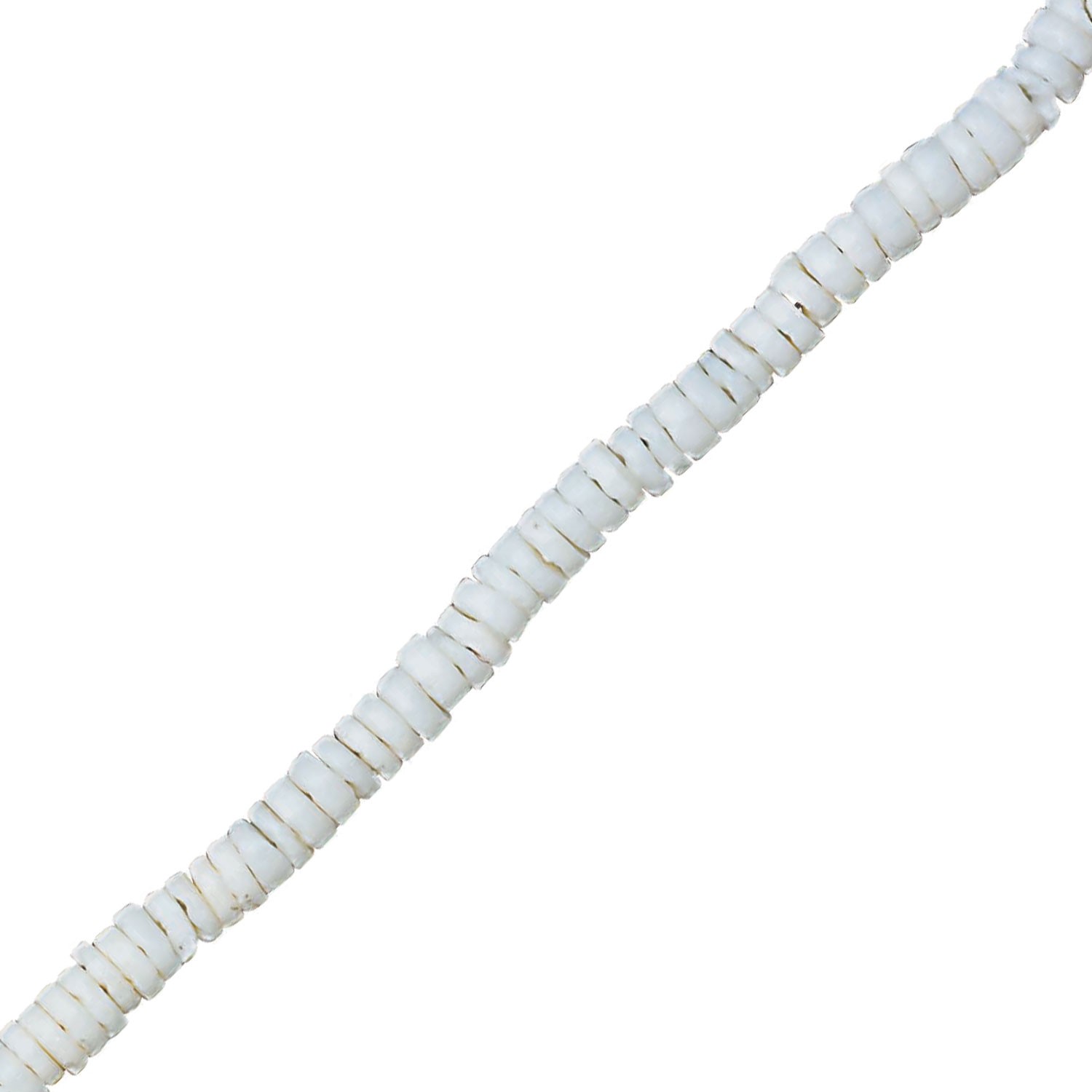 White Clam Puka Shell Natural 18" Necklace ZNK5900-18 INCH