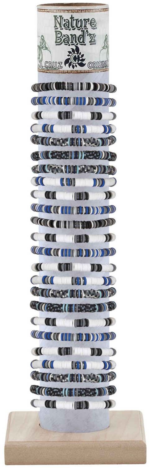 Multi Fimo Disc Adjustable Slide Knot Bracelet Assorted With Tube & Base ZBR5913-TUBE