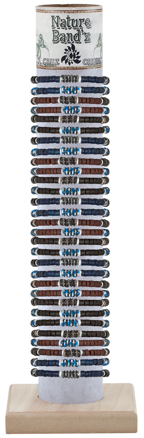 Coco And Fimo Disc Adjustable Slide Knot Bracelet Assorted With Tube & Base ZBR5918-TUBE