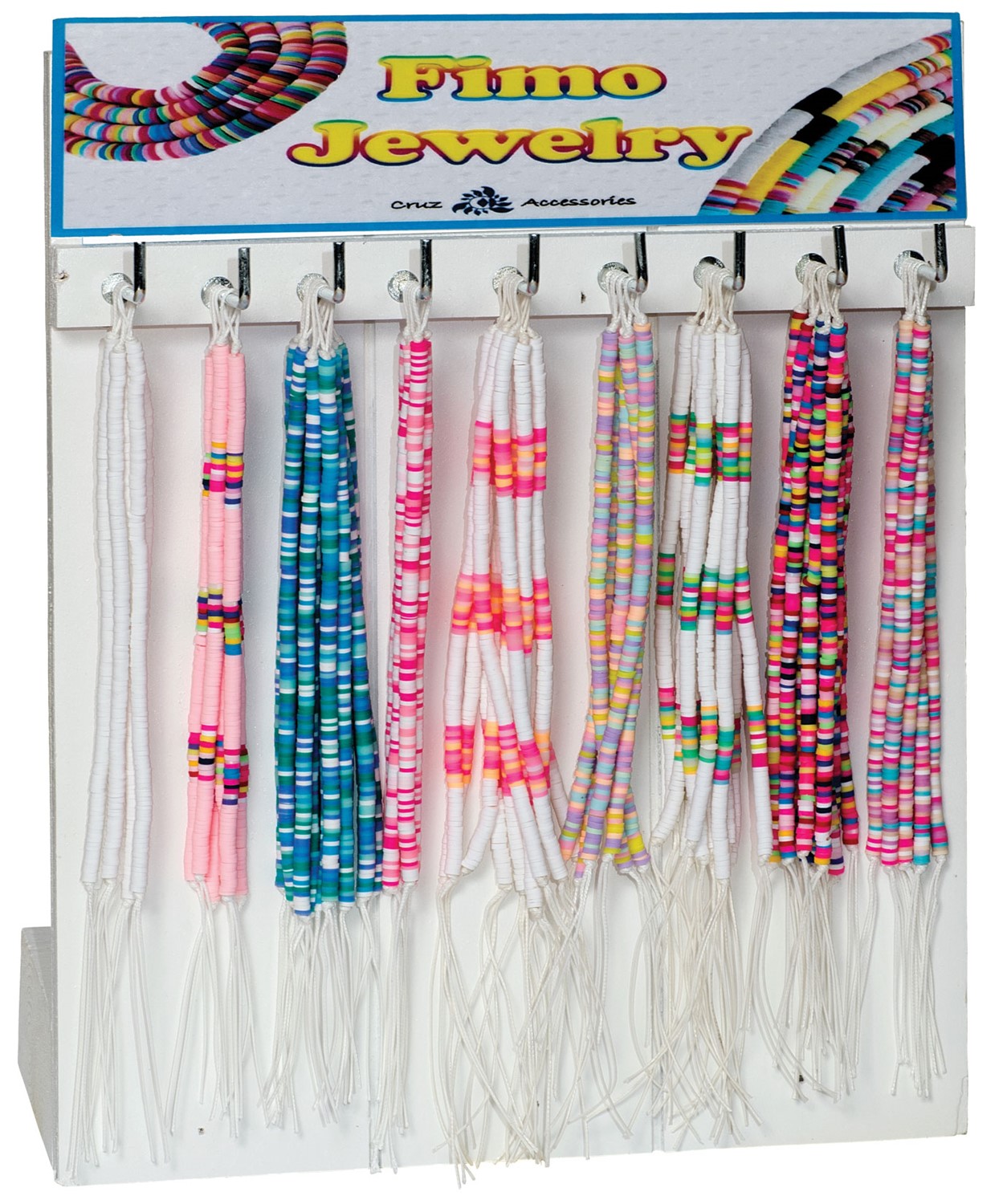 Single Side 9-Hook 108 Piece Fimo Display (Does Not Include Merchandise) RK0093-FIMO