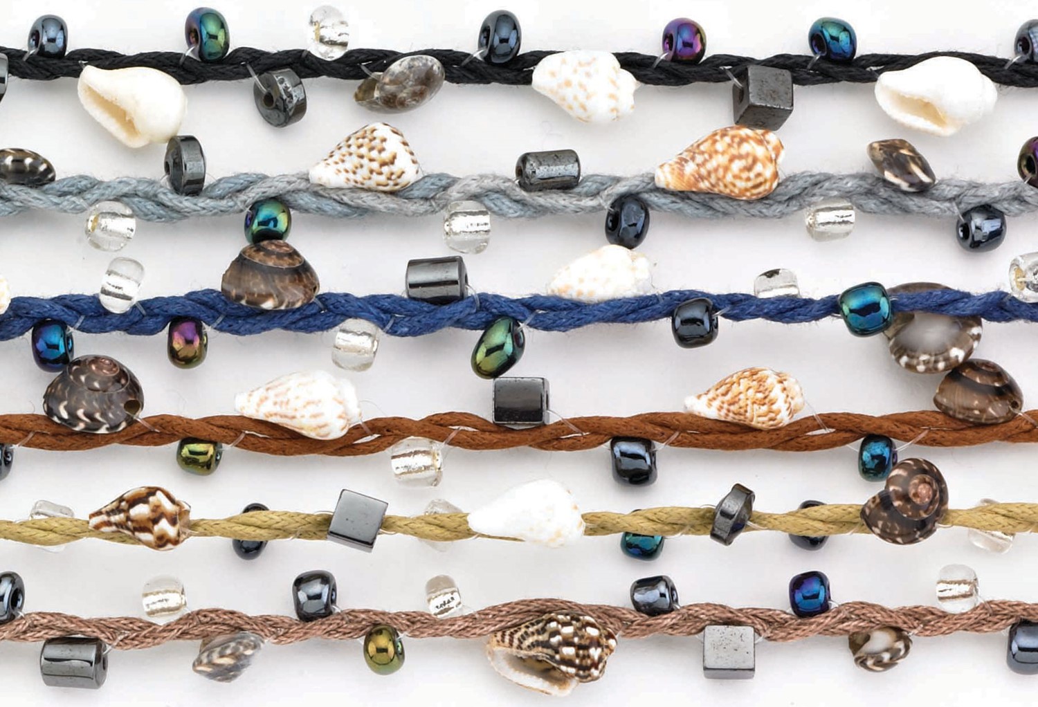 Bead & Shell Adjustable Anklet Assorted AK4247