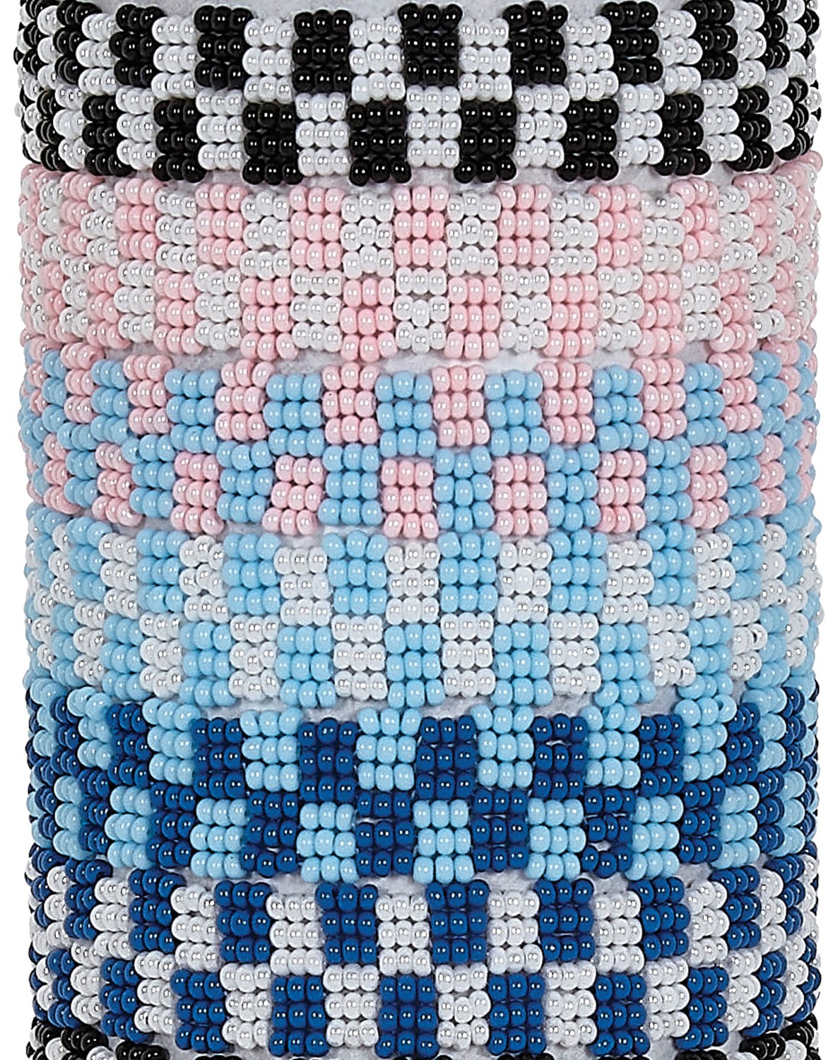 Seed Bead Block Pattern Adjustable Slide Knot Bracelet Assorted BR0833