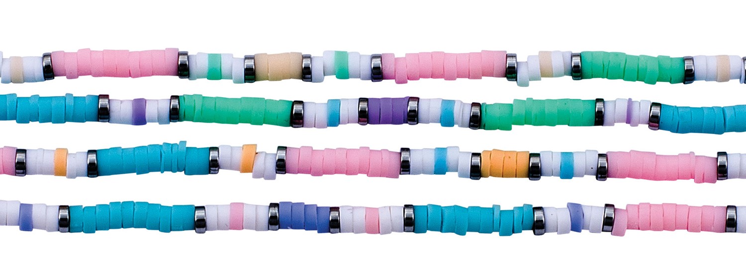 3MM Pastel Fimo Anklet Assorted AK1770