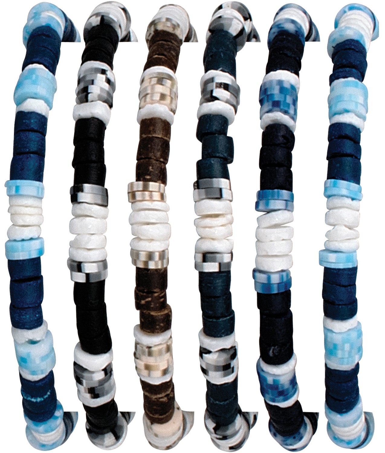 Coco With Litob & Fimo Disc Adjustable Slide Knot Bracelet Assorted ZBR5899