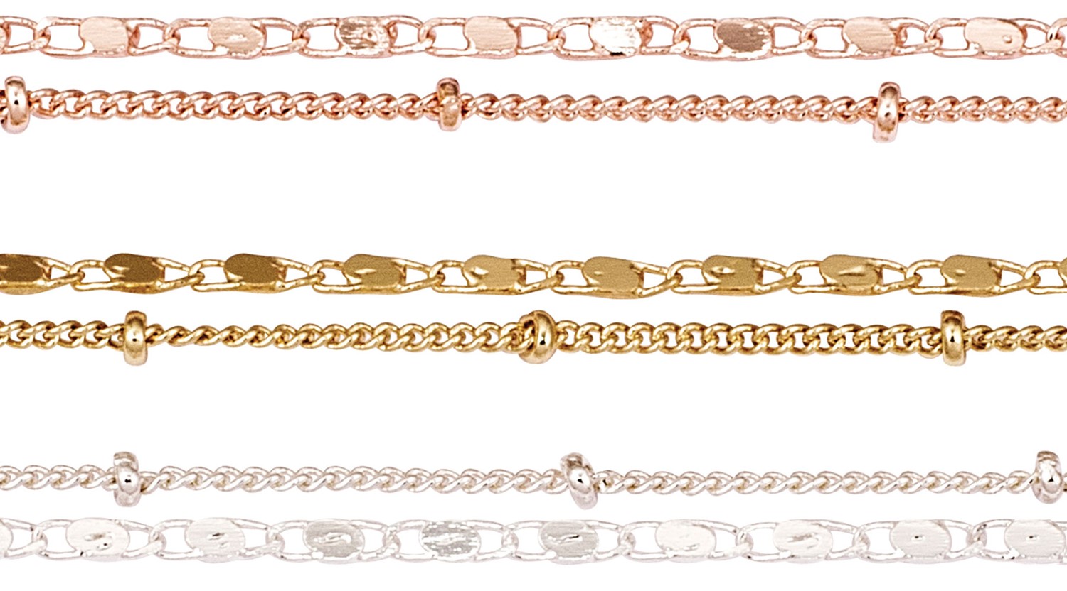 2 Chain Style Anklet Assorted AK2418