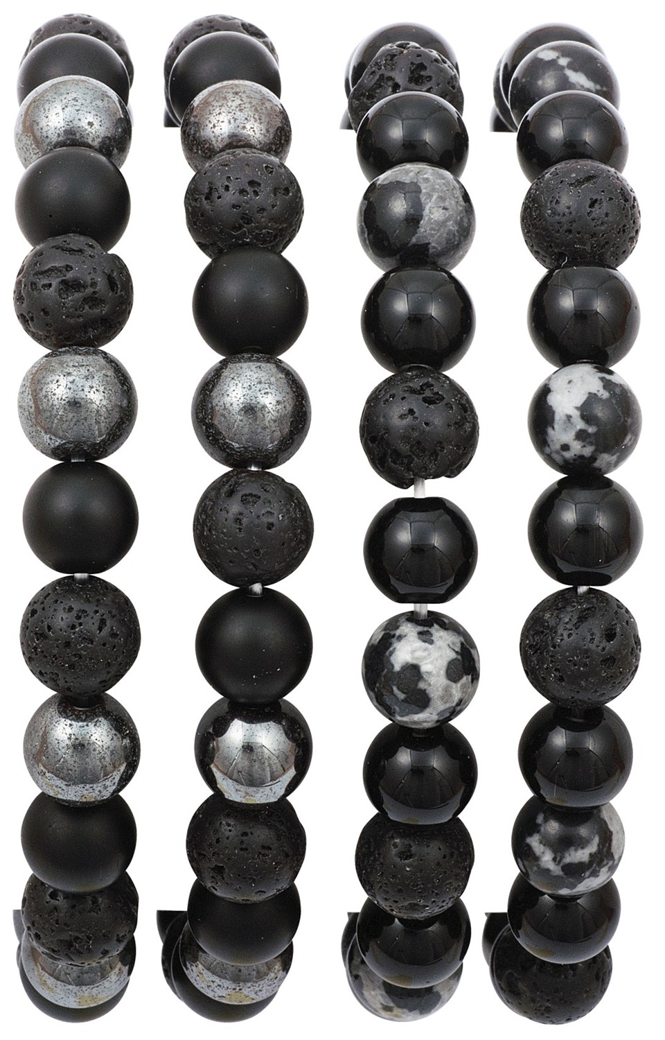 Smooth and Lava and Stone Stretch Bracelet Assorted ZBR0317