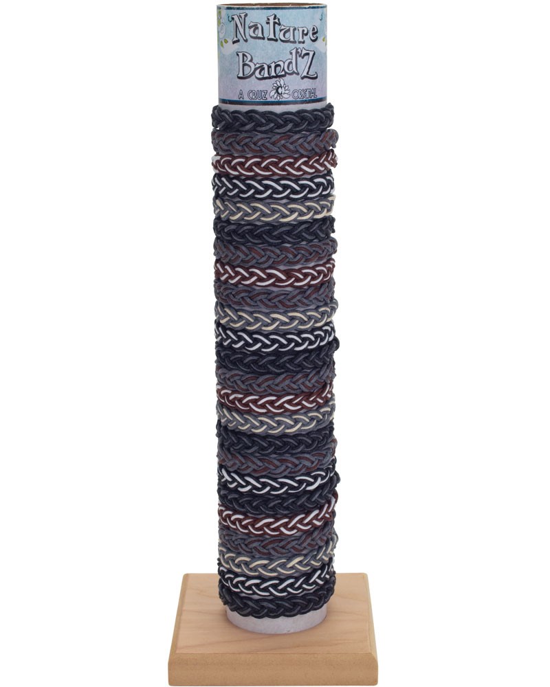 Dark Color Sailor Weave Adjustable Slide Knot Bracelet Assorted With Tube & Base ZBR0697-TUBE