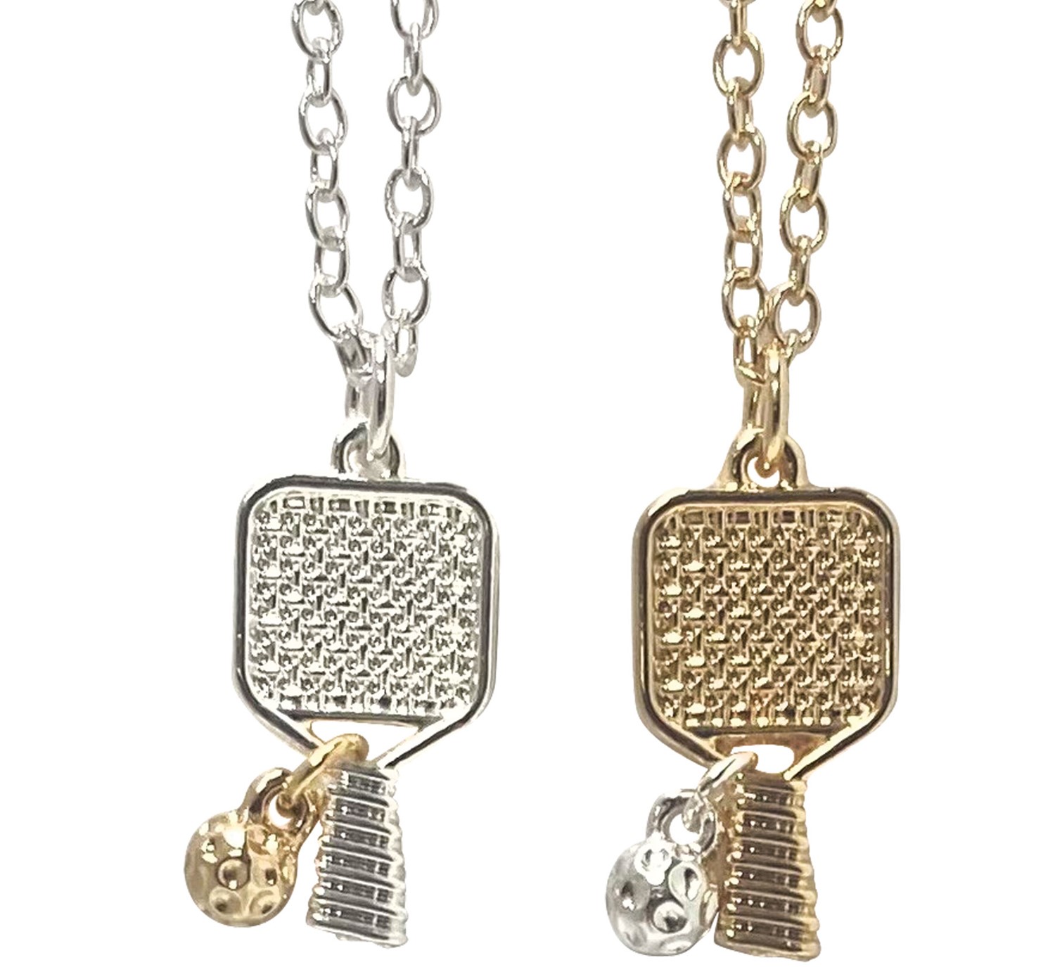 Pickle Ball Pendant Necklace Assorted NK2687