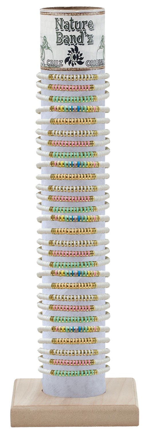 Adjustable Fimo & Gold Disc Bracelet BR0937-TUBE