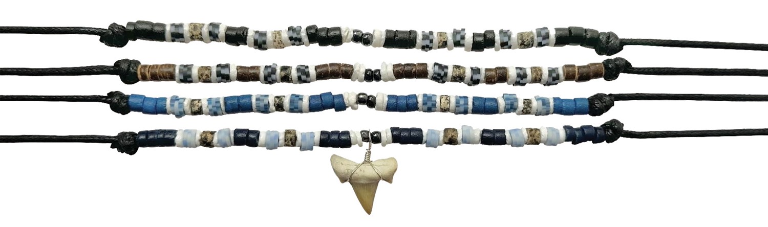 Adjustable Litob Shell Shark Tooth Necklace ZNK5564