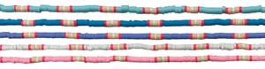 Block Pattern Fimo Bead Necklace Assorted