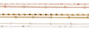 2 Chain Style Anklet Assorted