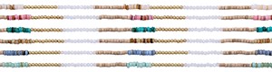 Stone Coco Facet & Gold Bead Necklace Assorted