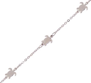 5 Sea Turtle Pendants On Chain Anklet