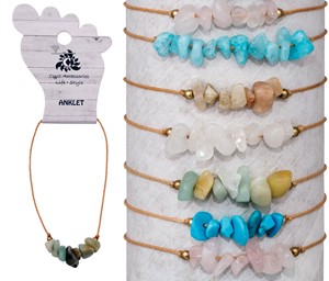 Stone Chip Anklet Assorted