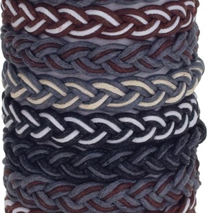 Dark Color Sailor Weave Adjustable Slide Knot Bracelet Assorted