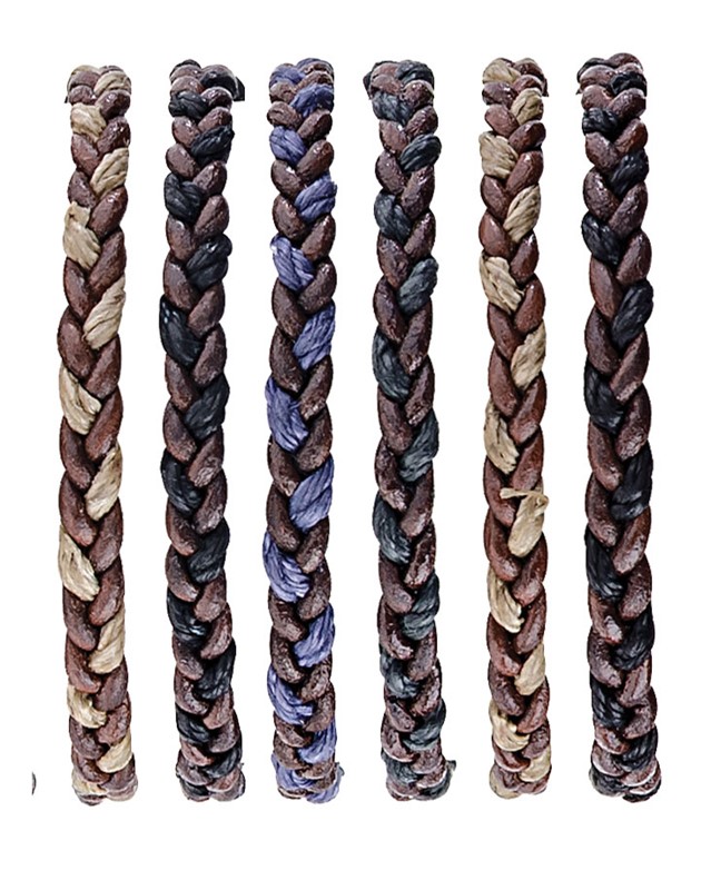 Adjustable Cord & Leather Twist Bracelet ZBR0341