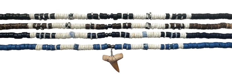 Coco with Litob & Fimo Station Shark Tooth Necklace ZNK5516