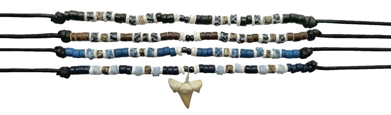 Adjustable Litob Shell Shark Tooth Necklace ZNK5564