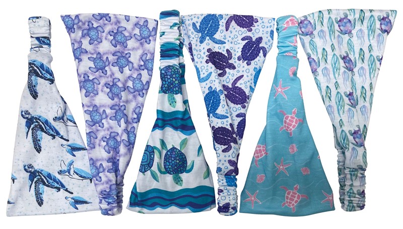 Assorted Turtle Print Head Scarf HSCR0045