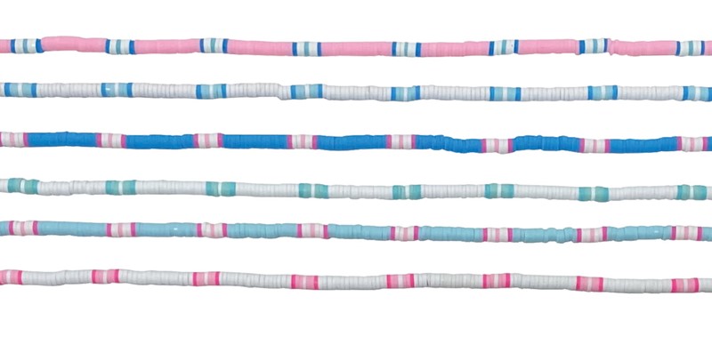 Block Pattern Fimo Anklet AK1774