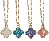 Sparkle Mallory Cross Pendant On Gold Chain Necklace Assorted