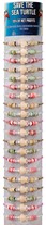 Shell Disc Howlite Turtle Adjustable Slide Knot Bracelet Assorted w/Tube & Base