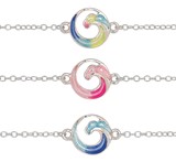 Tie Dye Swirl Wave Anklet Assorted