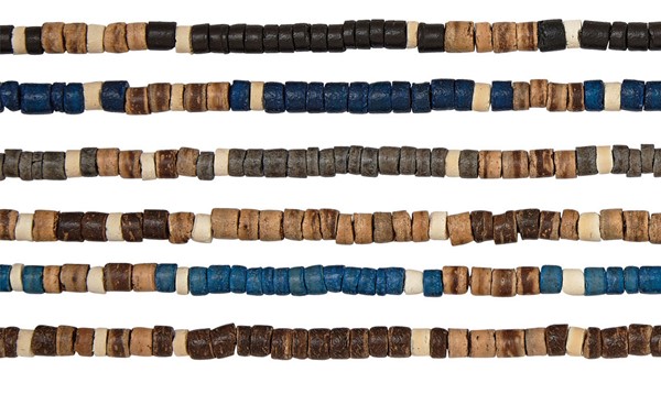 Coco bead Necklace with tiger coco pattern