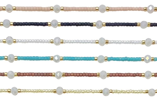 Mini Pearl and Seed Bead Necklace Assorted