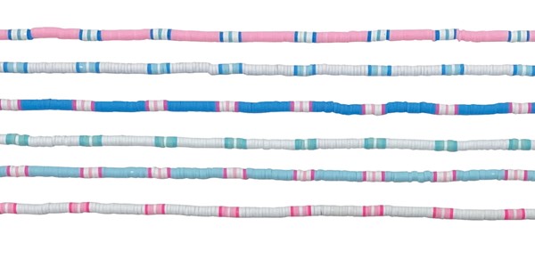 Block Pattern Fimo Anklet