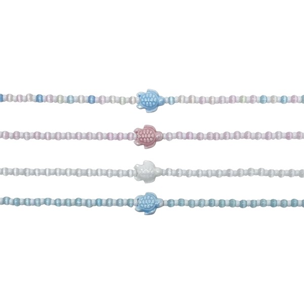 Cat Eye Bead with Ceramic Turtle Necklace