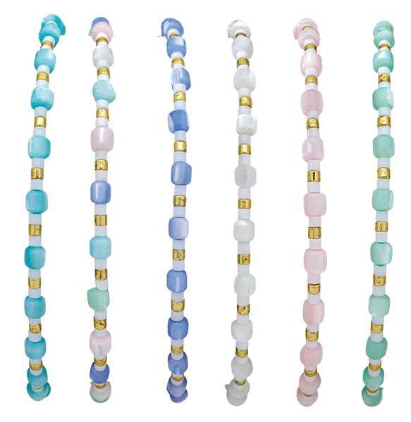 Mop & Seed Bead Adjustable Bracelet