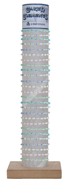 Mop & Seed Bead Adjustable Bracelet with Tube & Base